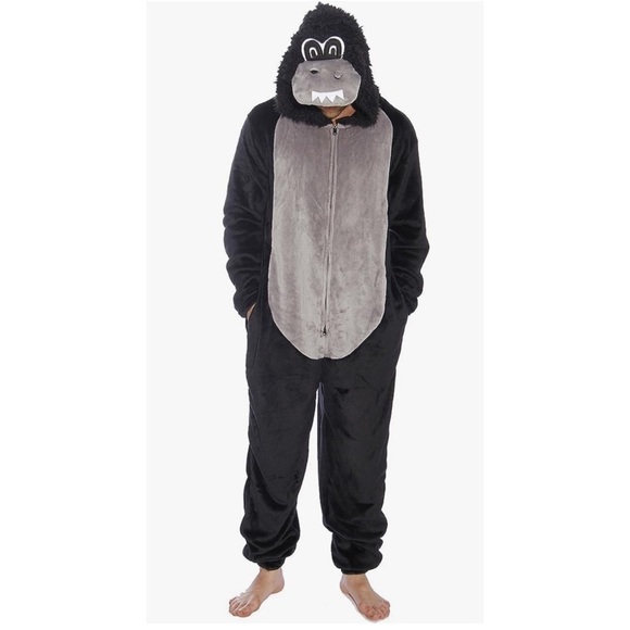 FollowMe Other - FollowMe Gorilla Adult Zipup One Piece Pajama XL NWT